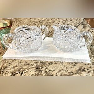 American Brilliant cream and sugar